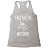 i believe in unicorns 2 Racerback Tank