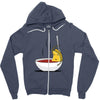 grilled cheese bath Zipper Hoodie