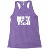 muay thai mma gym sport gym train Racerback Tank