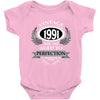 vintage quality without compromise 1991 aged to perfection Baby Bodysuit