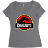 dracarys logo Women's Triblend Scoop T-shirt