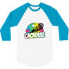 neon lacrosse 3/4 Sleeve Shirt