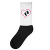 Baby Girl with Heart Any Name Customized Socks