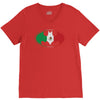 bat man mexican flag mexico logo V-Neck Tee