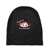 June Peeking Out Baby Girl Baby Beanies