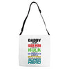 daddy you are my favorite superhero Adjustable Strap Totes