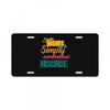 single mom's cools t shirts License Plate