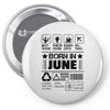 Born In June Pin-back button