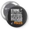 Strong Independent Motivated Pisces Pin-back button
