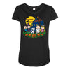 peanuts gang Maternity Scoop Neck T-shirt