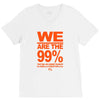we are the 99% t shirt occupy wall street anti corporate greed black V-Neck Tee