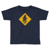 big foot xing big foot crossing sasquatch Toddler T-shirt