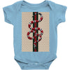 Gucci Pattern and Snake Baby Bodysuit