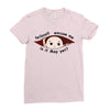 May Peeking Out Baby Boy Ladies Fitted T-Shirt
