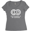 cleavage Women's Triblend Scoop T-shirt