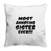 sister brother Throw Pillow