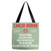 Cancer Woman Tote Bags