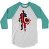 captain america flag abstract 3/4 Sleeve Shirt