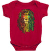 new! men's rasta vibe lion Baby Bodysuit