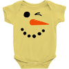 snowman face Baby Bodysuit