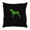 boxer leaf Throw Pillow