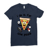 i do it for the pizza Ladies Fitted T-Shirt