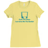 fuck the glass just give me the bottle Ladies Fitted T-Shirt