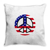 flag us flag peace independence day Throw Pillow