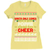 Santa Only Comes Once A Year Popie Is Always Here To Cheer Ladies Fitted T-Shirt
