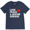 love peace and bacon grease V-Neck Tee