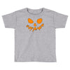 scary pumpkin face halloween Toddler T-shirt