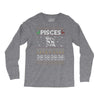 pisces christmas ugly sweater Long Sleeve Shirts