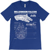 millennium falcon blueprint T-Shirt