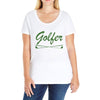 golfer Ladies Curvy T-Shirt