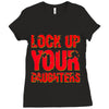 lock up your daughters Ladies Fitted T-Shirt