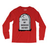 delete my browser history Long Sleeve Shirts