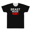 beast mode activated All Over Men's T-shirt