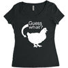 chiken butt Women's Triblend Scoop T-shirt
