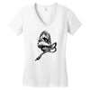 scream microphone Women's V-Neck T-Shirt