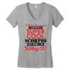 i never dreamed i would be a super cool scorpio but here i am killing Women's V-Neck T-Shirt