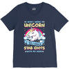 I Wish I Were a Unicorn So I Could Stab Idiots with My Head V-Neck Tee