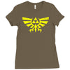 triforce hoodie Ladies Fitted T-Shirt