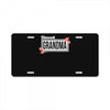 blessed grandma with flower white color License Plate