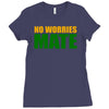 no worries mate Ladies Fitted T-Shirt