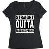 straight outta paradise palms Women's Triblend Scoop T-shirt