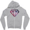 Galaxy diamond Zipper Hoodie