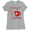 coffee lovers medical alert Ladies Fitted T-Shirt
