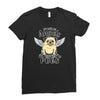 angel pug [converted] Ladies Fitted T-Shirt