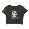 unicorns are born in december cute unicorn Crop Top