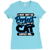 I May Not Be Perfect But My Cat Loves Me Ladies Fitted T-Shirt